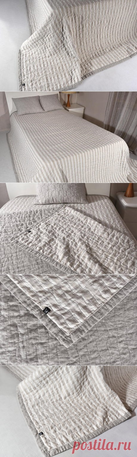 Flax King size quilts Flax quilted bedspread Double sided