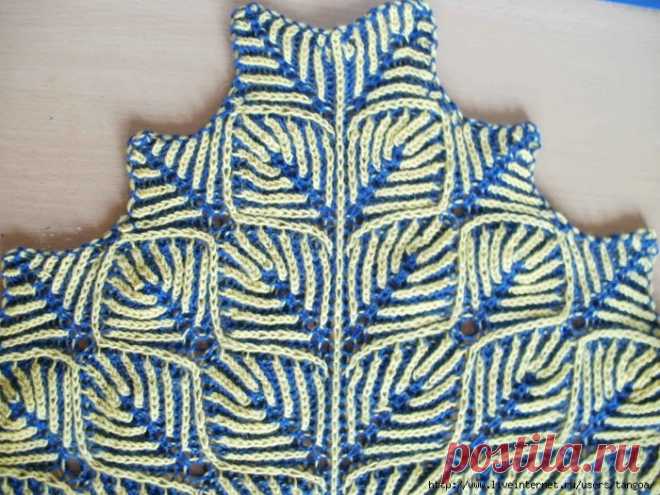Шаль Color Under Dutch Skies Brioche Shawl by Nancy Marchant (Раверли)