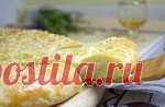 Лепешка из творожного теста с сыром