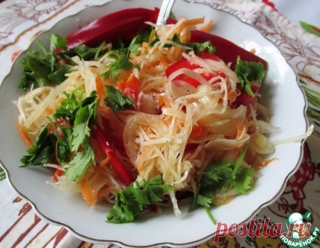 Овощной салат в маринаде – кулинарный рецепт
