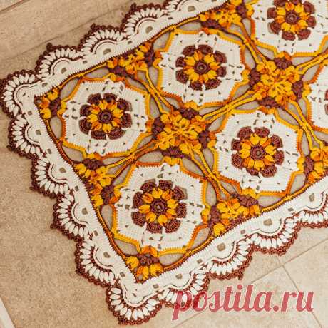 7 классных ковриков крючком. Схемы вязания | Вязание с Paradosik_Handmade | Дзен