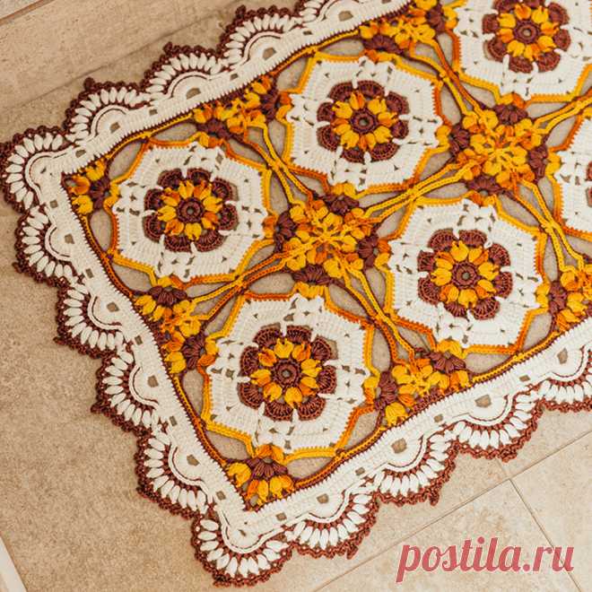 7 классных ковриков крючком. Схемы вязания | Вязание с Paradosik_Handmade | Дзен