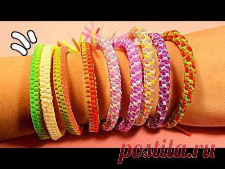 DIY ЯРКИЕ БРАСЛЕТЫ Своими Руками * How to Make Bracelets Scooby-Doo of tubes