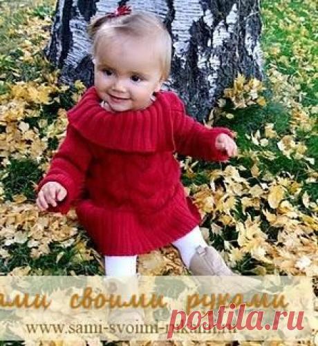 Шьем вязаное платье из старого свитера | Сами своими руками