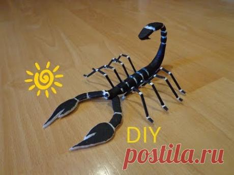 Скорпион из зубной щётки