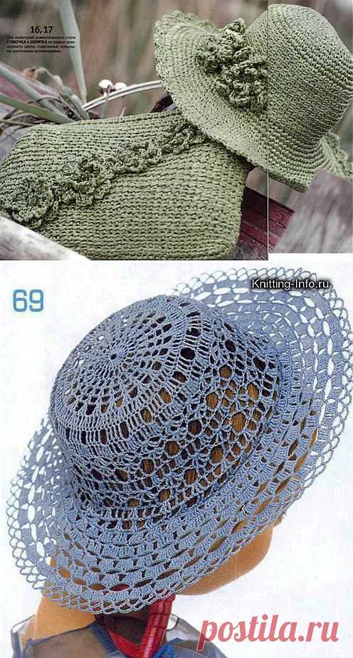 Шляпы крючком.