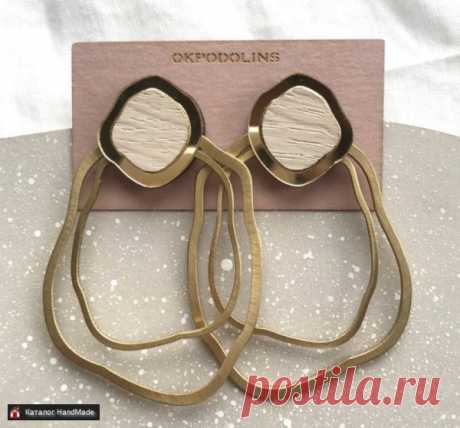 Серьги 'Круги на воде' ручной работы купить в Минске и Беларуси, цены на HandMade