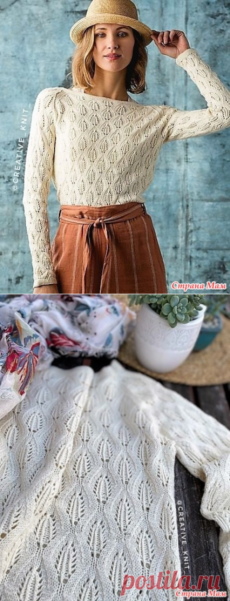 Стильный джемпер Cumberland от дизайнера Cheryl Toy. Спицы. - ВЯЗАНАЯ МОДА+ ДЛЯ НЕМОДЕЛЬНЫХ ДАМ - Страна Мам