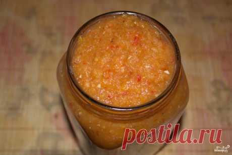 Аджика из кабачка и ябок - пошаговый кулинарный рецепт с фото на Повар.ру