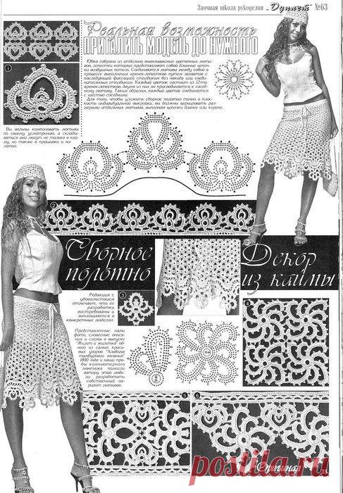 Ленточное кружево крючком: схемы и модели, мастер-класс с фото и видео