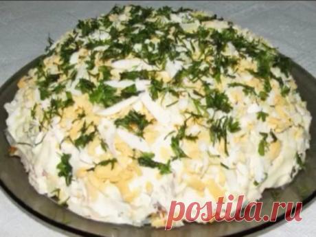 Вкусный салат "ШПРОТНЫЙ"