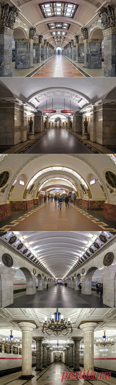 Санкт-Петербург. Шедевры подземной архитектуры - метро, подземка, Санкт-Петербург, станции метро, станция метро