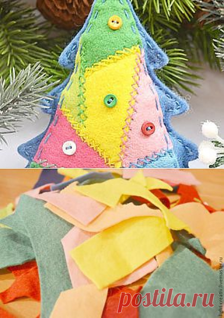Шьем елочку из фетра. 3 часть - Ярмарка Мастеров - ручная работа, handmade