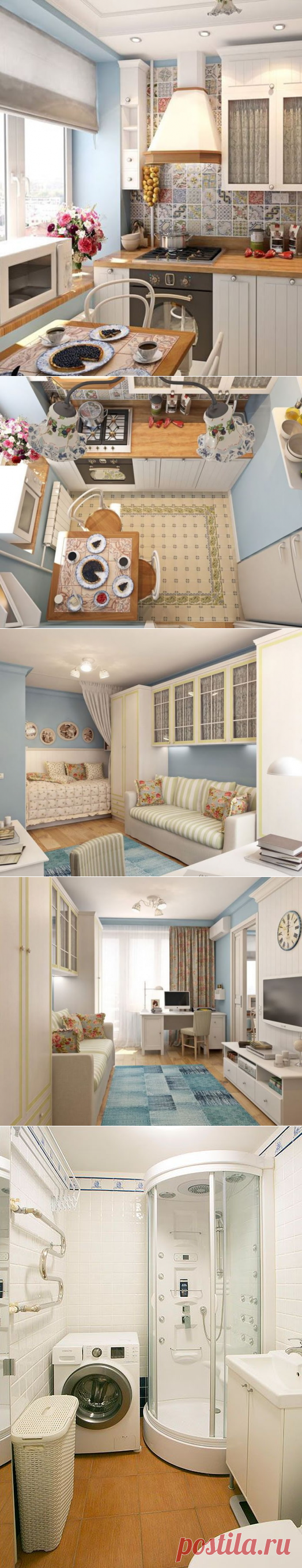 Впечатляющая переделка 1-комнатной хрущевки 28 кв м