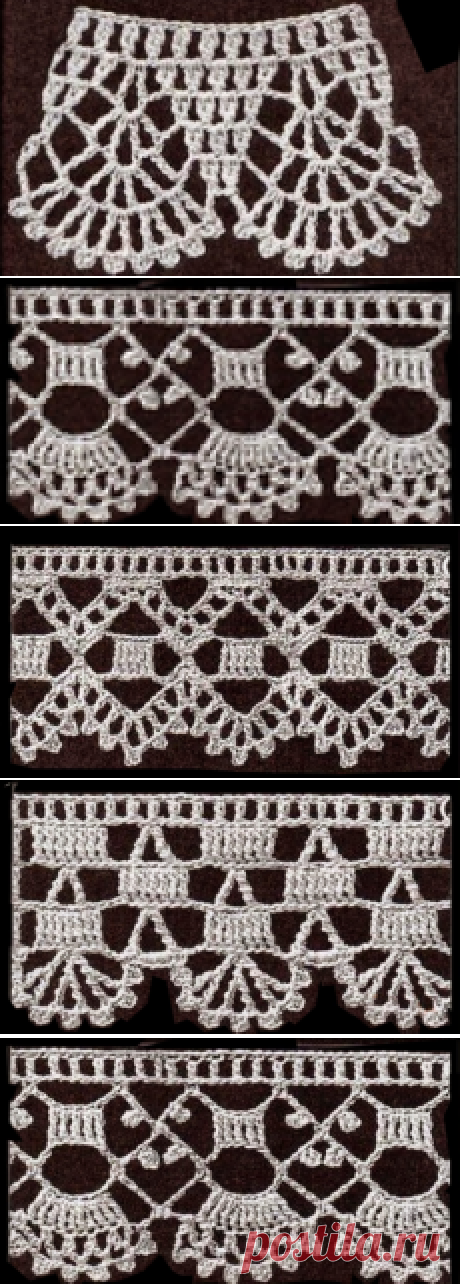 Романтичная кайма крючком.