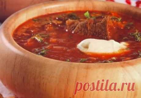 Правильный украинский борщ - Вкусная еда