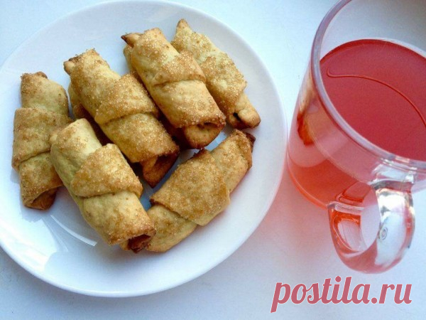 Вкусные твороженные рогалики