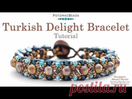 Turkish Delight Bracelet - DIY Jewelry Making Tutorial by PotomacBeads