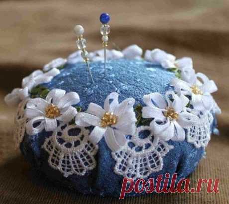 Игольницы, украшенные вышивкой лентами: идеи для вдохновения — DIYIdeas