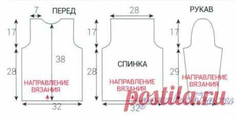 Детский свитер спицами «Природные цвета»