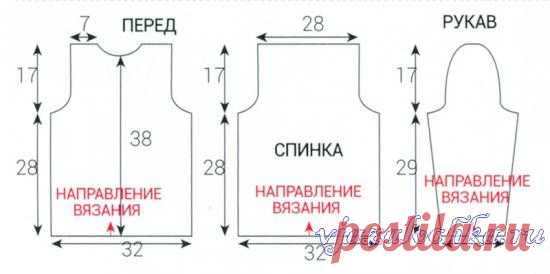 Детский свитер спицами «Природные цвета»