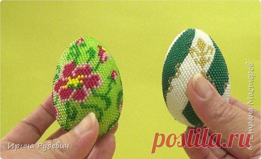 Вязание бисером. Пасхальное яйцо из бисера. Часть 1 | Страна Мастеров