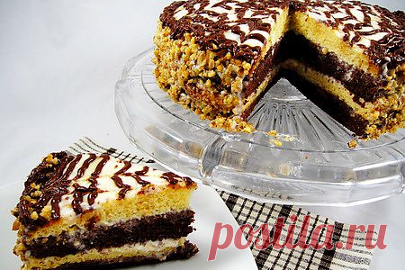 Торт «День и ночь» в СВЧ
