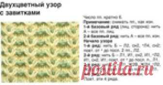 Вязание на спицах - Узоры спицами - Многоцветные узоры спицами