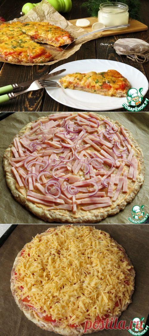 Пицца из пельменей.