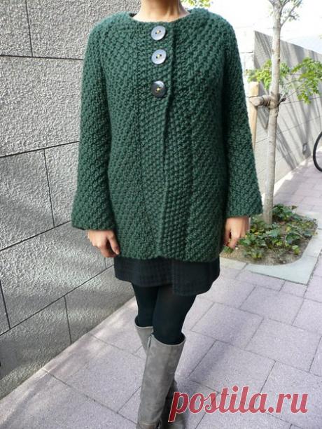 Пальто с рисунком "двойной рис"