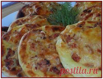 Картофельные ватрушки с курицей