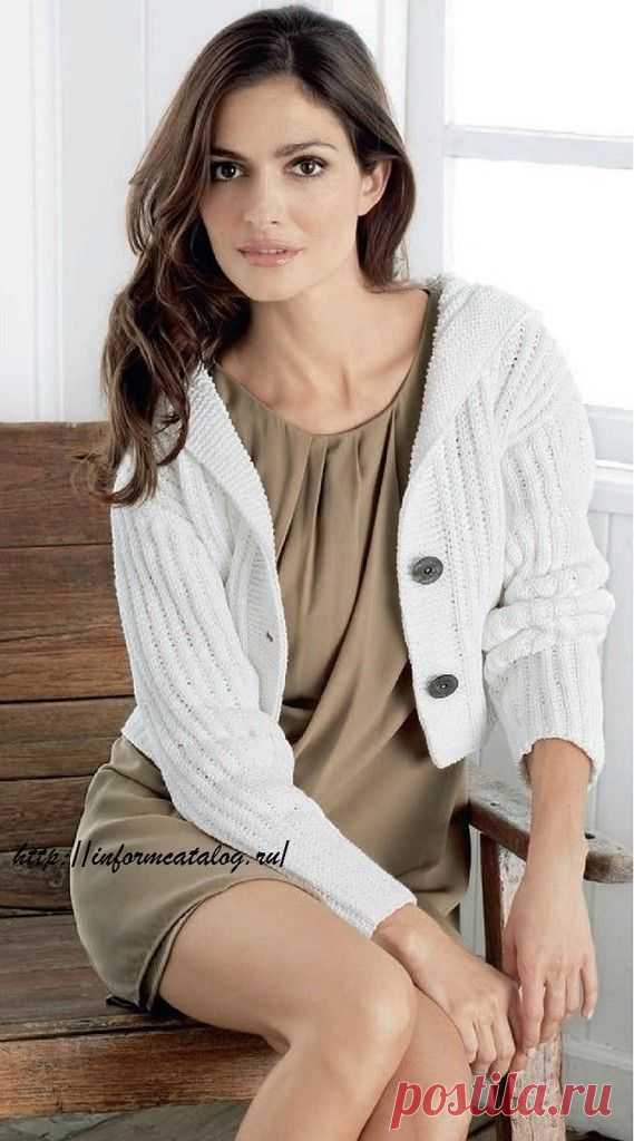 Короткий Жакет Связанный Резинкой | Ниточка