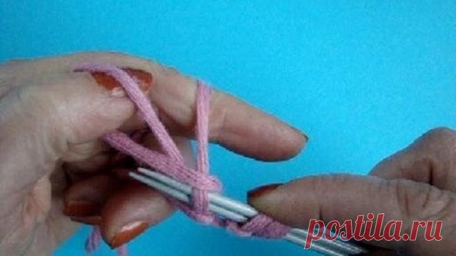 Вязание спицами Урок 17 Немецкий набор петель Knitting cast on