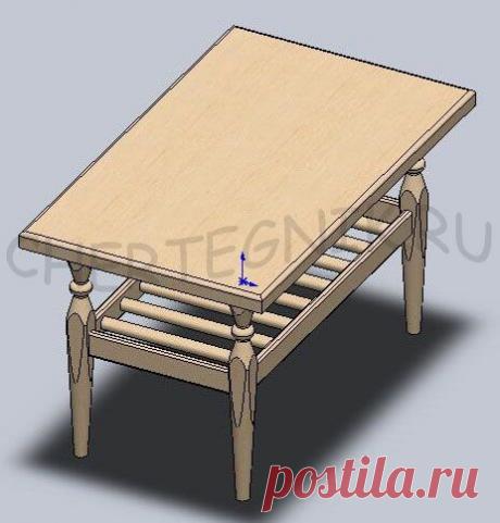 Чертеж журнального столика