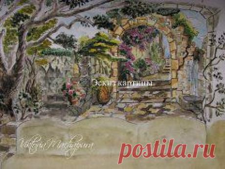 Проект. Итальянский дворик. Этапы и детали.