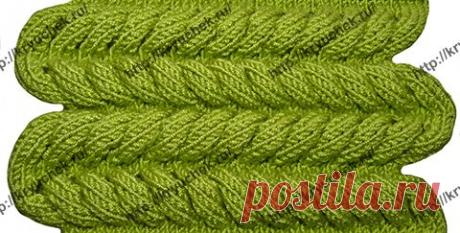 Вязание спицами азиатского колоска | Kryuchek.ru