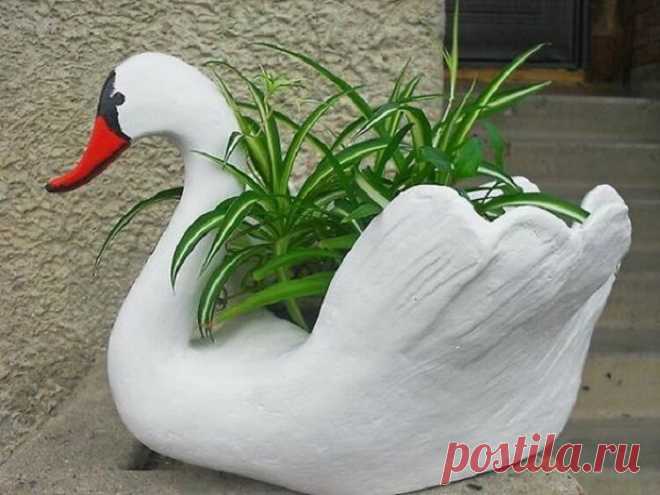 Бабушка научила меня делать садовых лебедей. Вы никогда не угадаете, из чего! — КАКАО