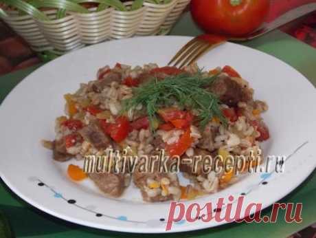 Перловка с мясом и овощами в мультиварке Перловка с мясом и овощами – блюдо по способу приготовления схожее с пловом. Если приготовить ее в мультиварке, то кушанье получится бесподобным