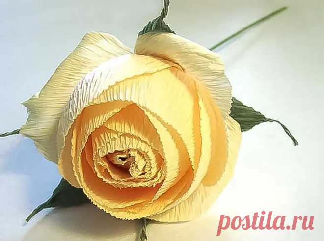 ღРоза из бумаги своими руками