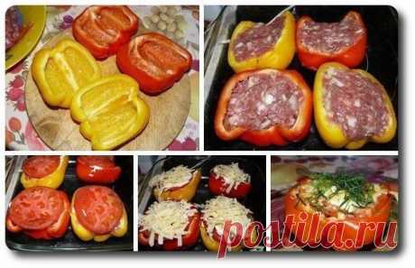Перец фаршированный. Очень вкусно!