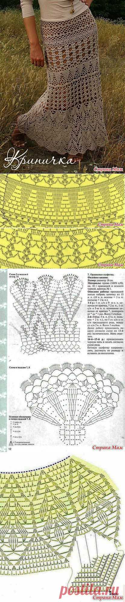 Начинаю вязать юбку -"Вечерняя степь" от Кринички.: Дневник группы "Вяжем вместе он-лайн" - Страна Мам