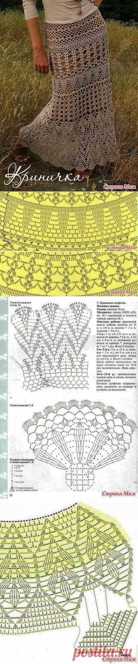 Начинаю вязать юбку -&quot;Вечерняя степь&quot; от Кринички.: Дневник группы &quot;Вяжем вместе он-лайн&quot; - Страна Мам