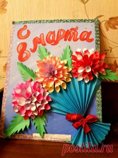 Поделка в садик к 8 марта🌸✂