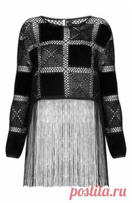Topshop Fringed Crochet Top | Nordstrom