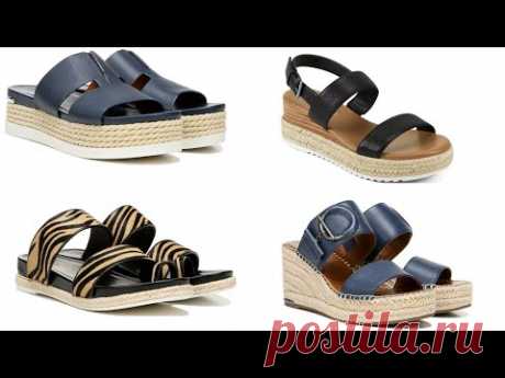 LATEST VERY STYLISH ESPADRILLES WEDGE SANDALS||Espadrilles for Women||Famous Footwear’s collections