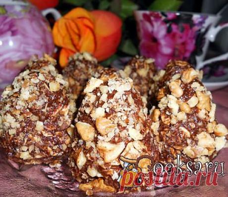 Конфеты из овсяных хлопьев рецепт с фото