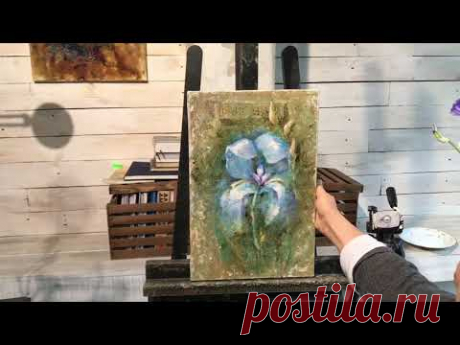 Как нарисовать портрет цветка Ириса