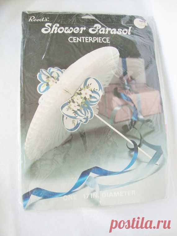 Bridal shower parasol centerpiece honeycomb paper umbrella