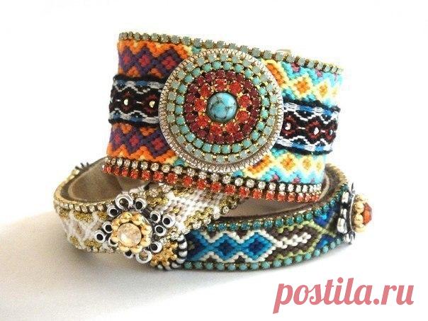 Плетем яркие фенечки. Схемы / Вязание как искусство!