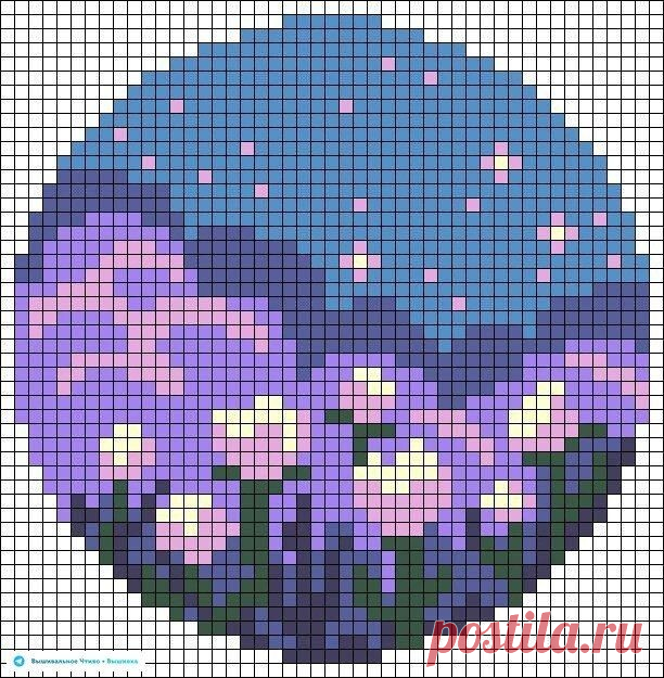 🦋🌶 Вышивка крестом: пейзаж